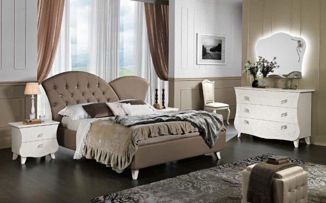 Möbel Design Betten Möbel Italien Bett Doppelbett Naturholz Schlafzimmer Holz