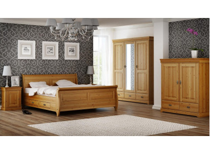 Design Schlafzimmer Garnituren Komplett Bett Kleiderschrank Nachttisch 5tlg.Set