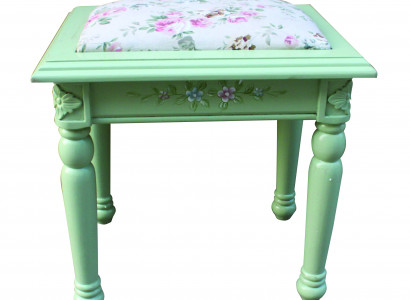 Textil Hocker Sofa Pouf Polster Beistellhocker Möbelhocker Hocker Holz Sitz Neu