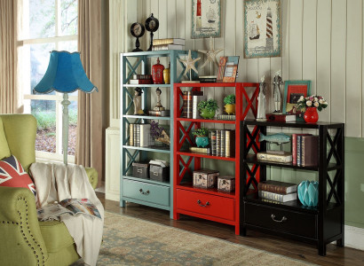 Vitrine Holz Regal Trennwand Designer Holz Regale Loft Stil Schrank Rot Set