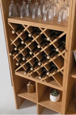 Wohnzimmer Wohnwand Holz Luxus Garnitur neu Stil Modern Luxus braun