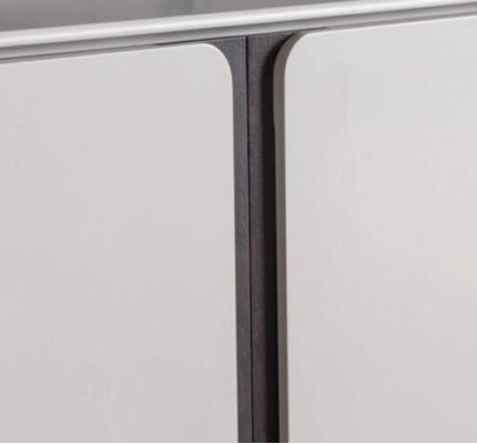 Wohnzimmer Anrichte Spiegel Luxus Gruppe Garnitur Set 2tlg neu grau