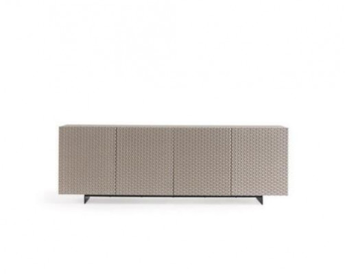 Wohnzimmer Spiegel Anrichte Schrank Edle Design Luxus 2tlg. neu Beige
