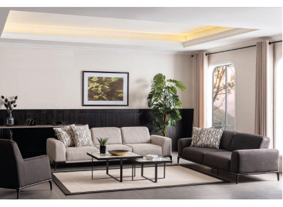 Wohnzimmer Sofagarnitur 4 3 1 Sitzer Garnitur Stoff Sofa Sessel Luxus