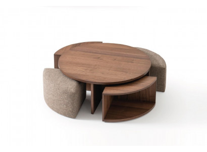 Couchtisch Kaffeetisch Wohnzimmer braun Luxus Design Holztische Tisch