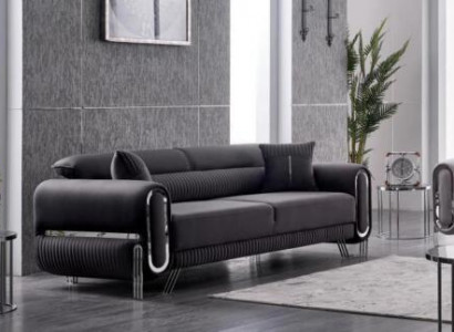 Wohnzimmer Set 3 tlg Luxus Garnitur 3+3+1 Sitzer Modern Polster Textil
