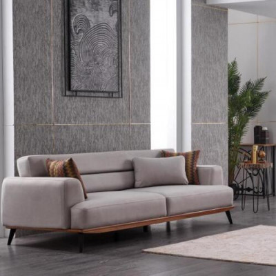 Komplett Set 3 tlg Wohnzimmer Sofagarnitur 3+3+1 Sitzer Sofa Sessel Gruppe Neu