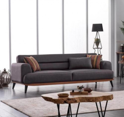 Komplett Set 3 tlg Wohnzimmer Sofagarnitur 3+3+1 Sitzer Sofa Sessel Gruppe Neu