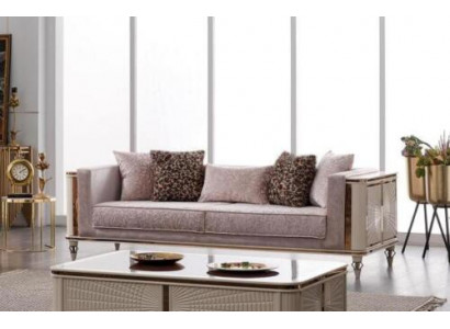 Dreisitzer Couch Polster Sofa Sitzgarnitur 3+1 Sitz Klassische Möbel