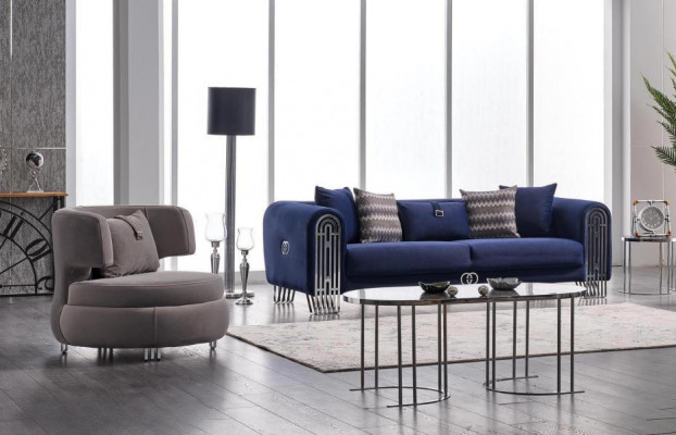 Luxus Sofagarnitur Couch Möbel 3+1 Sitzer Couchen Sofa Polster Möbel 2tlg