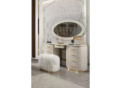 Schminktisch Set Konsole Spiegel Schlafzimmer Möbel Design Hocker Set Neu