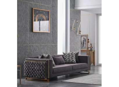 Luxus Dreisitzer Couch Polster Möbel Sofa 3 Sitzer Wohnzimmer 245cm
