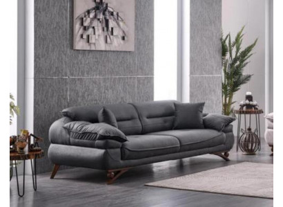 Modern Sofa 3 Sitzer Wohnzimmer Dreisitzer Möbel Polster Stoff Textil
