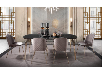 Garnitur Tisch Tische Luxus Holz Möbel Neu Esszimmer Gruppe Komplett Set 7tlg