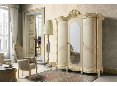 Klassischer Holz Massiv Kleiderschrank Holz Schlafzimmer Regal Schrank Schrank