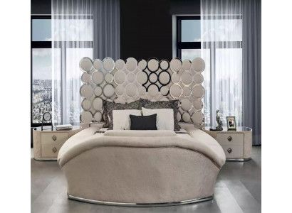 Designerbett Luxus Textilbetten Schlafzimmer Doppelbett 200x200cm Bettrahmen
