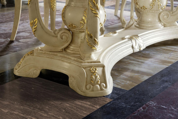 Holz Möbel aus Italien Esszimmer Tische Einrichtung Esstisch Luxus Tisch Massiv